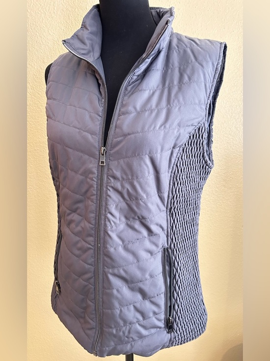 Christopher & Banks Jackets & Blazers - Christopher & Banks Quilted Sleeveless Vest in Gray